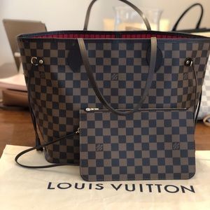 Louis Vuitton Neverfull MM Damien Ebene Pouch Only